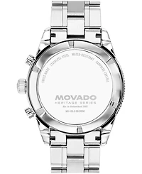 Movado Men's Calendoplan S Swiss Quartz Chrono Stainless Steel Watch, 42mm