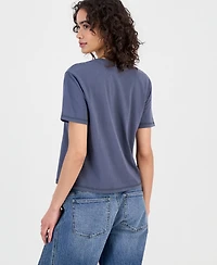 Rebellious One Juniors' Honolulu Rhinestone Graphic-Print Tee