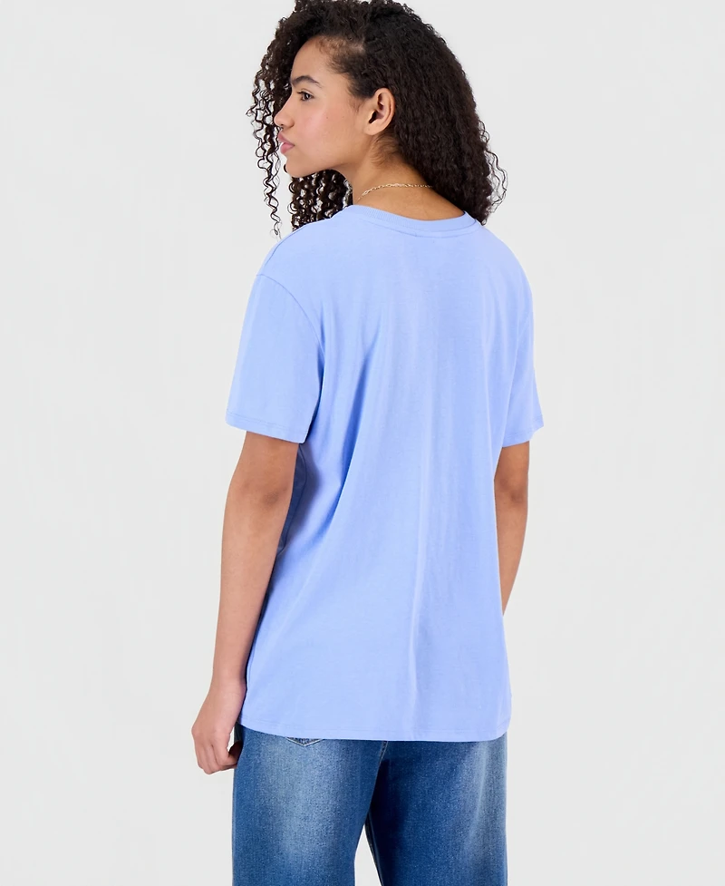 Self Esteem Juniors' No Worries Beach Graphic Crewneck T-Shirt