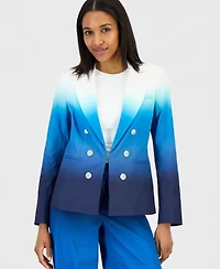 Tahari Asl Women's Ombre Faux-Double-Breasted Blazer