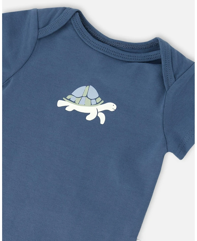 Deux par Baby Boys Evolutive Cotton Jersey Onesie