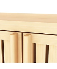 Boyel Living Large Capacity Bamboo Storage Cabinet Furniture for Bathroom Living Room Bathroom Bamboo Storage Cabinet With Shelves