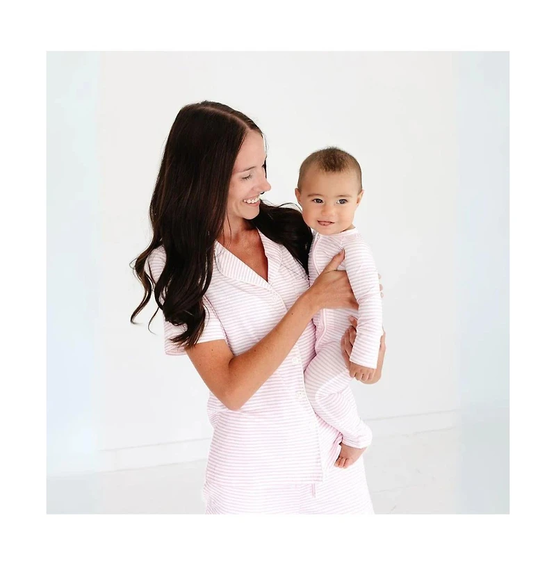 Motette Baby Girls Ballet Stripe Bamboo Sleeper