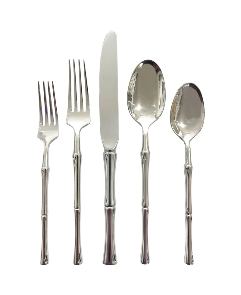 Godinger Rattan Mirrored 20-Pc. Flatware Set, Service For 4