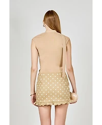 endless rose Women's Neckband Knited top