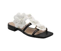 Charles David Womens Caralynn Floral Flat Sandal