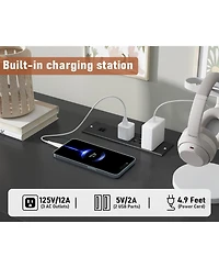 gaomon Rattan 9 Drawer Charging Station Dresser