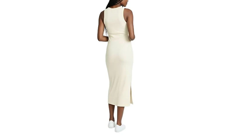 Motherhood Maternity Crew Neck Sleeveless Racerback Midi Dress