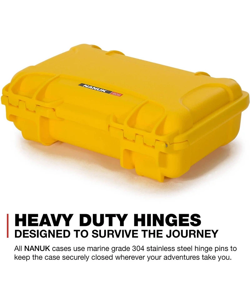 Nanuk 909 Case with Foam, Yellow