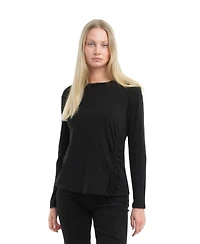 Wilt Clothing Women's Long Sleeve Ruched Side Tee