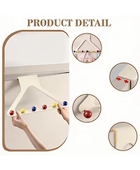 Yigii Vibrant No-Drill Over Door Hooks, 6 hook, No Drill, 10.6" Height, Silent, Secure, Damage-Free