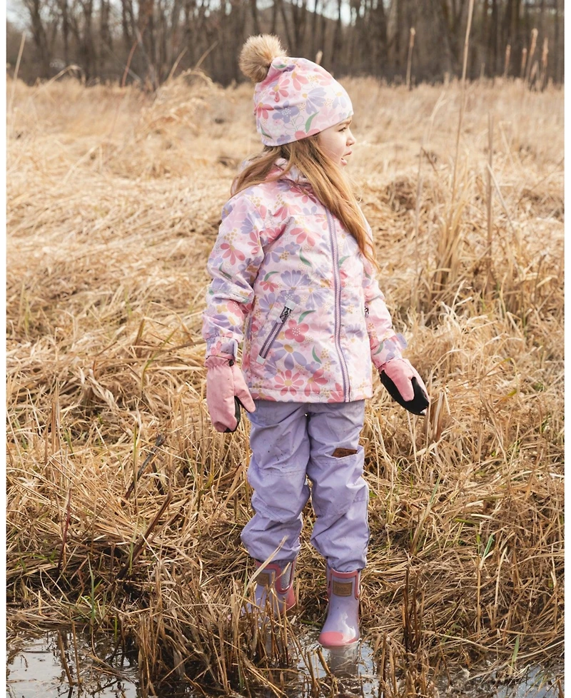 Deux par Big Girls Two-Piece Mid-Season Outerwear Set Flower Print