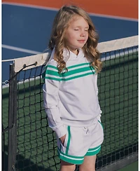 Hope & Henry Girls Pull-On Organic French Terry Shorts