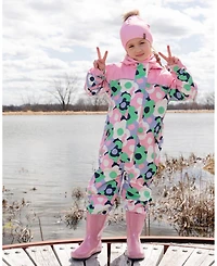 Deux par Big Girls Kids Mid-Season One-Piece Outerwear Printed Flowers