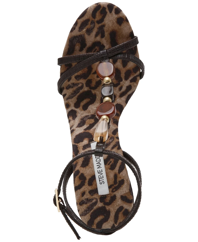Steve Madden Women's Frenzi Novelty T-Strap Stiletto Heel Dress Sandals