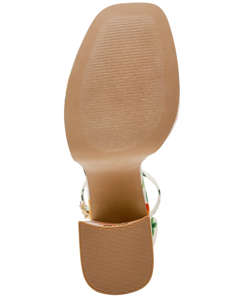 Steve Madden Women's Retro Strappy Block Heel Platform Dress Sandals