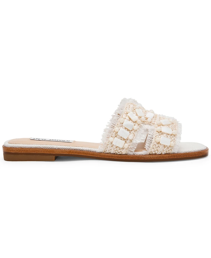 Steve Madden Women's Hadyn-Shell Slip-On Slide Sandals
