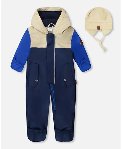 Deux par Mid-Season Baby Boys One-Piece Outerwear with Hat