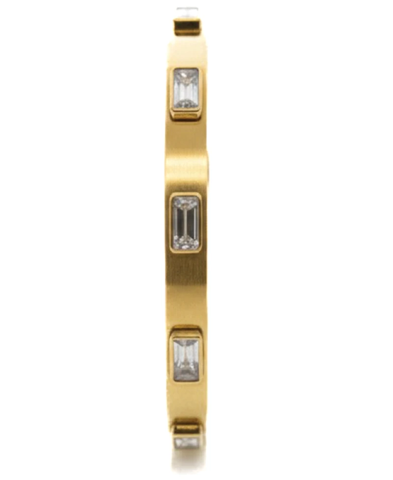 Lola Ade Aurora Gold-Tone Baguette Bangle Bracelet
