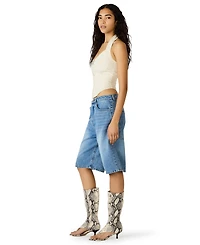 Steve Madden Women's Natasha Corset Halter Neck Top