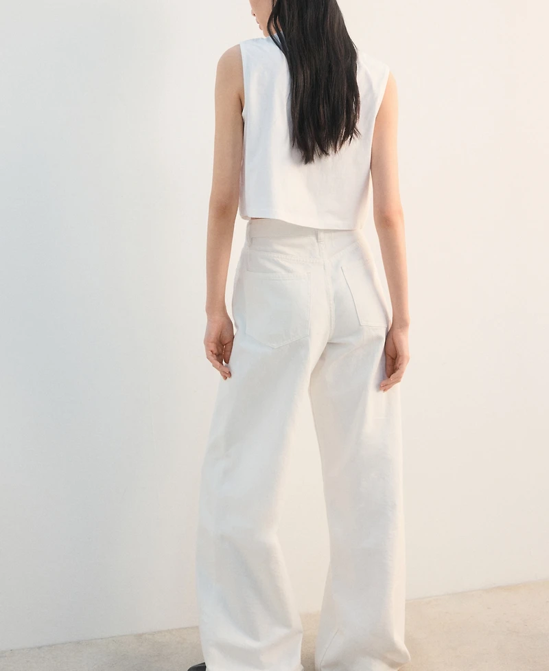 Mango Women's Bows Embroidered Vest