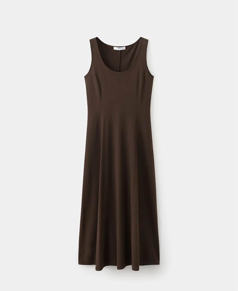 Mango Women's Flared Midi-Dress