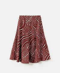 Mango Women's Geometric Print A-Line Skirts