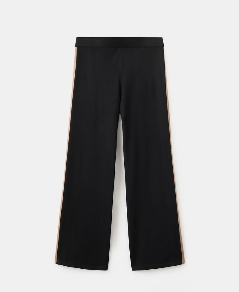 Mango Women's Contrast Stripe Knit Pants