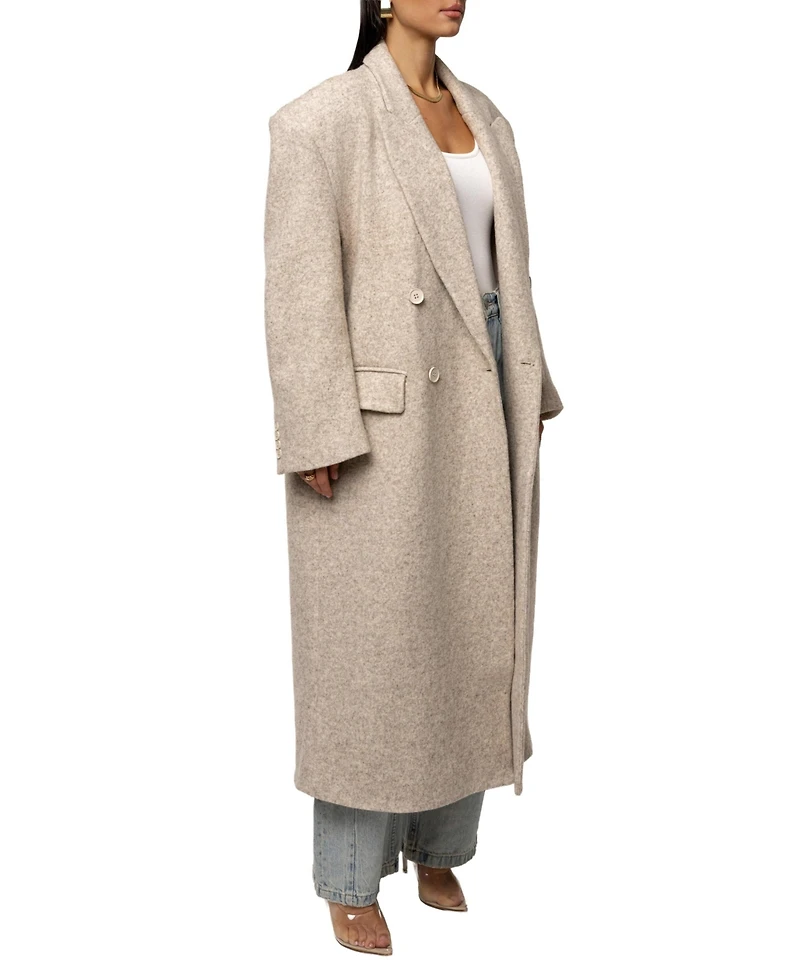 Jluxlabel Women's Oversize Double-Breasted Coat