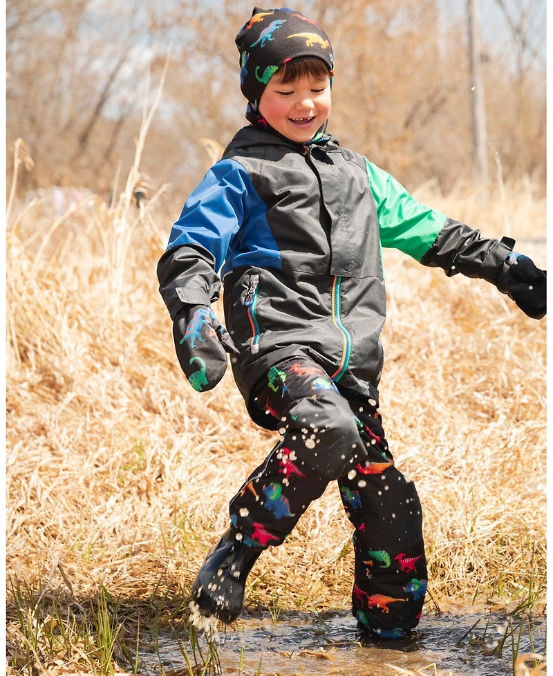 Deux par Baby Boys 3-in-1 Two-Piece Mid-Season Outerwear Set Dinosaur Print