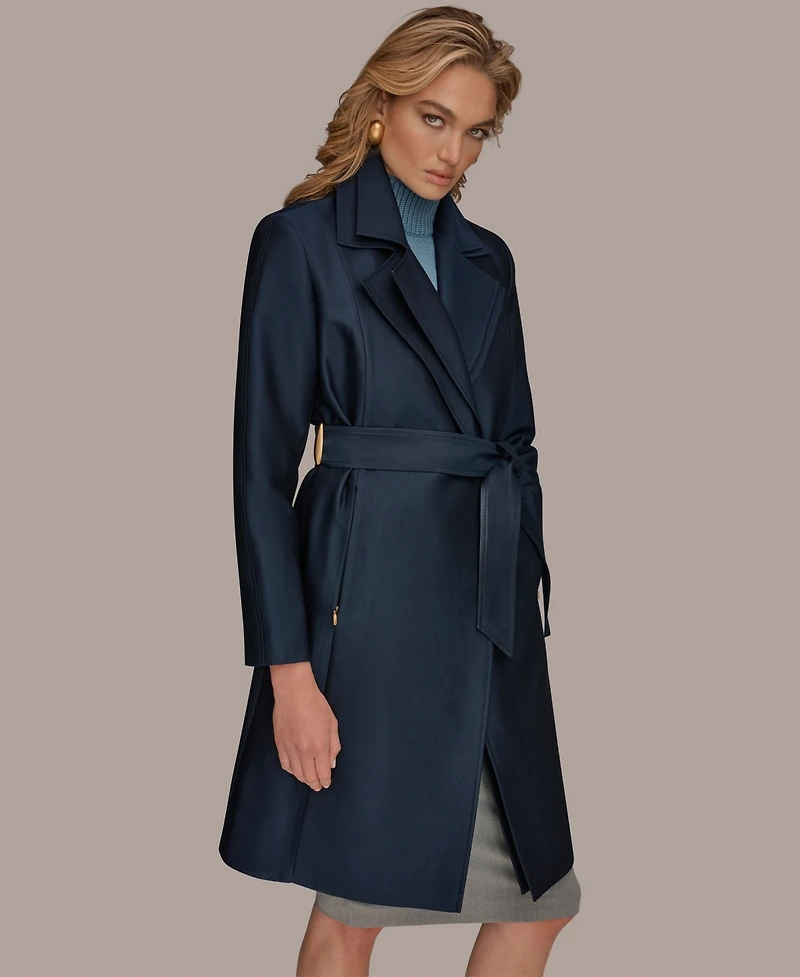 Donna Karan New York Women's Double-Collar Trench Coat