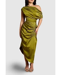 Coast Women's Satin One Shoulder Midi Dress
