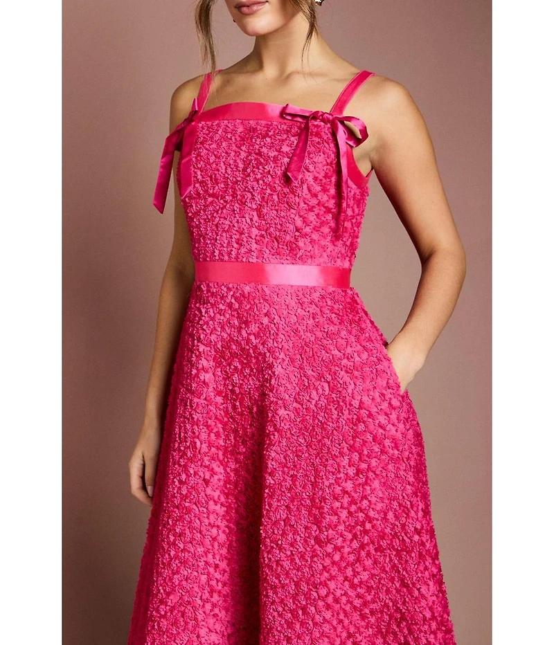 Coast Women's 3D Flower Strappy Midi Dress