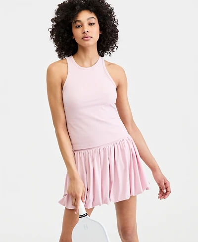 Id Ideology Women's Ribbed High-Neck Tank Top, Macy's Exclusive