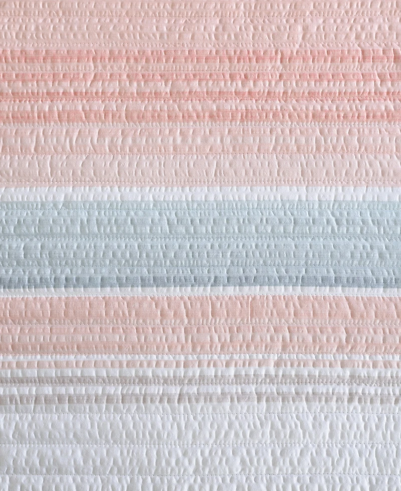 Beatrice Home Fashions Coralinn Stripe 3-Pc. Quilt Set