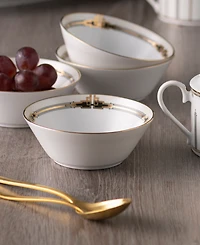 Noritake Empire Gold-Tone Fruit Bowls, Set of 4