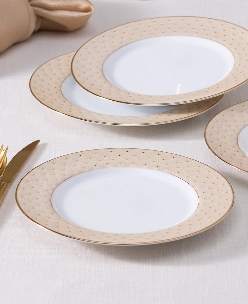 Noritake Trocadero Gold-Tone Salad Plates, Set of 4