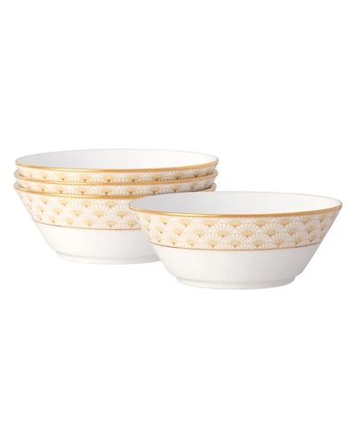 Noritake Trocadero Gold-Tone Fruit Bowls, Set of 4