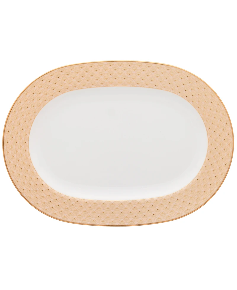 Noritake Trocadero 14" Gold-Tone Oval Platter