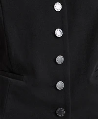 Dkny Women's Sleeveless V-Neck Arid Pique Vest