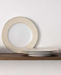 Noritake Trocadero Gold-Tone Dinner Plates, Set of 4
