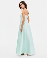 Donna Karan New York Women's Asymmetric-Neck One-Shoulder Gown