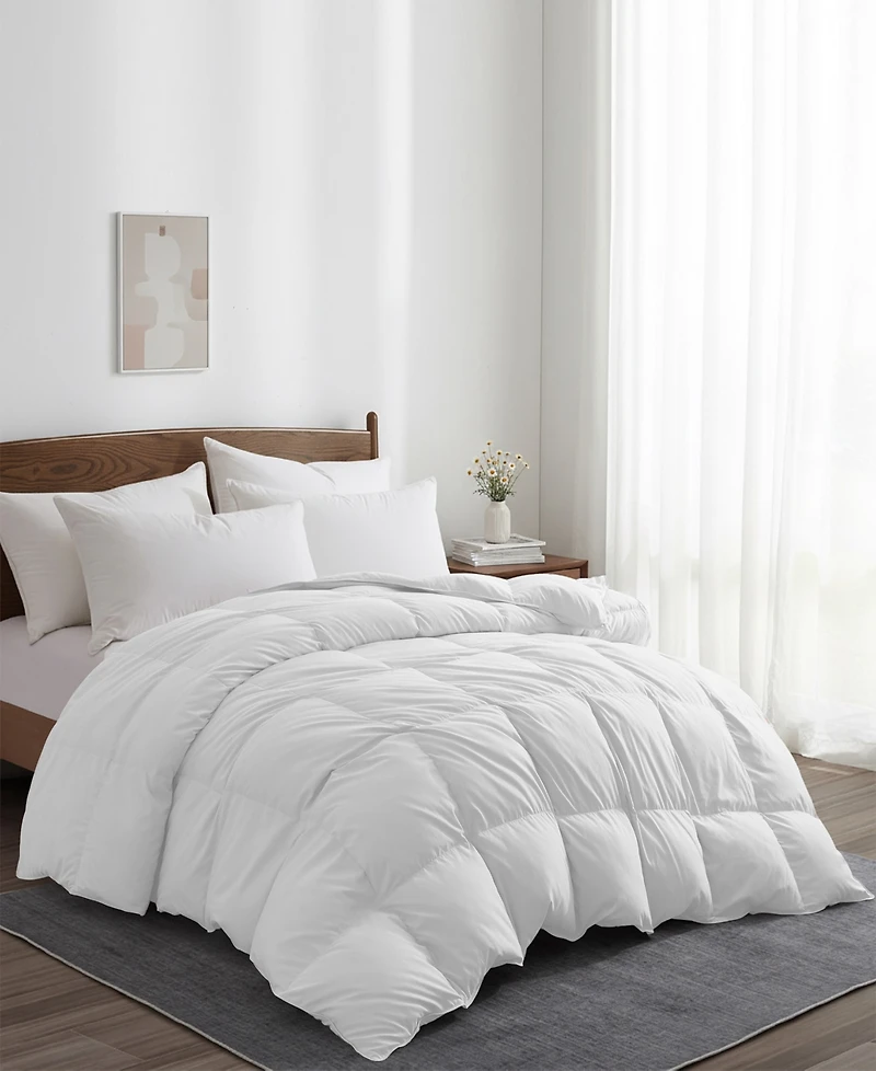 Unikome All Season 360 Thread Count Premium Down Feather Fiber Comforter, King