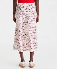 On 34th Women's Printed Midi Slip Skirt, Macy's Exclusive