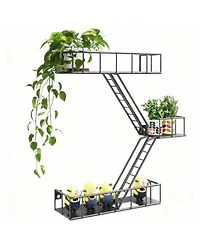 Yigii Metal Wall Shelves With Baskets For Home Decor