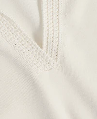 On 34th Women's Crochet Collar Short-Sleeve Sweater, Macy's Exclusive