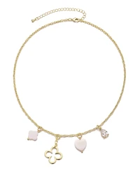 Adornia Gold Clover Charm Necklace
