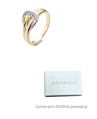 Adornia Gold Buckle Band Ring