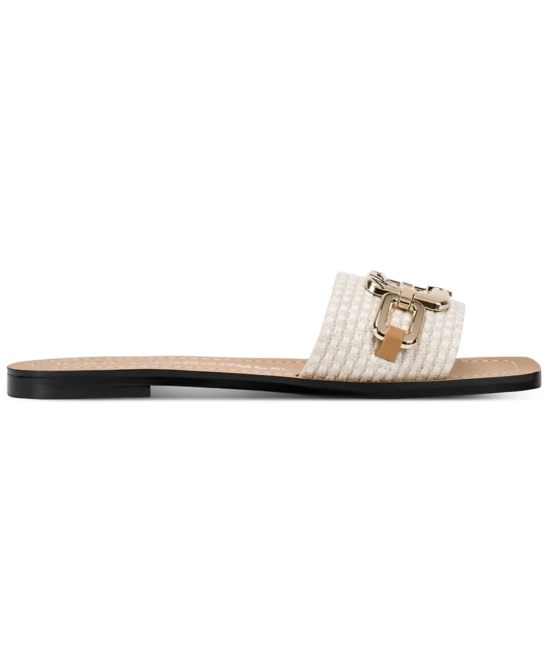 Karl Lagerfeld Paris Women's Marzella Slide Flat Sandals