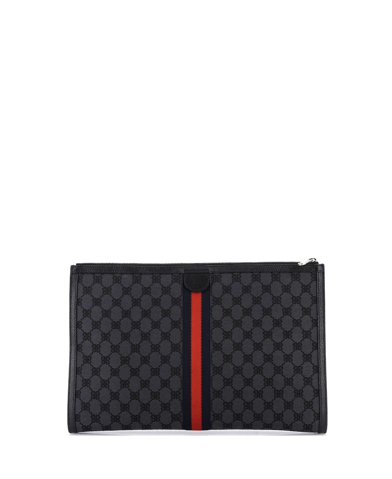 Pre-Owned Balenciaga x Gucci The Hacker Project Laptop Pouch Bb Canvas